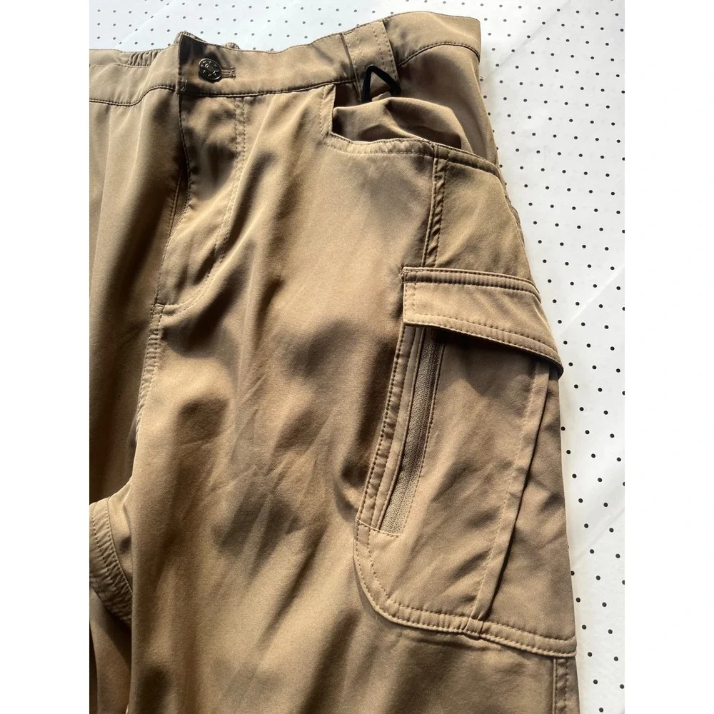 Tactical Series Mens Cargo Pants Khaki Tan Outdoor Hiking Utility Size L-33